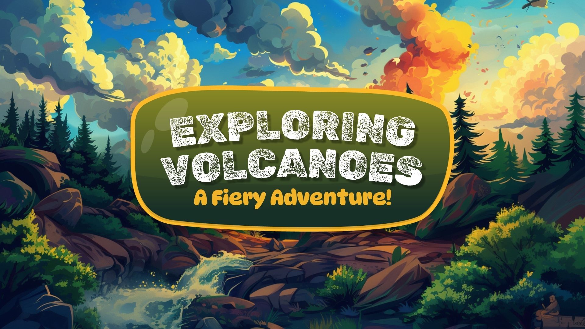 Free Kid Comic Video Exploring Volcanoes
